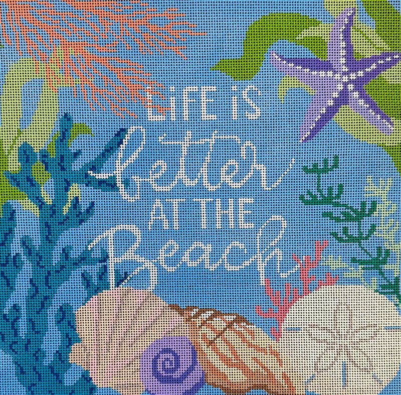 Life is Better at The Beach  ( Handpainted by Laura Love Des)