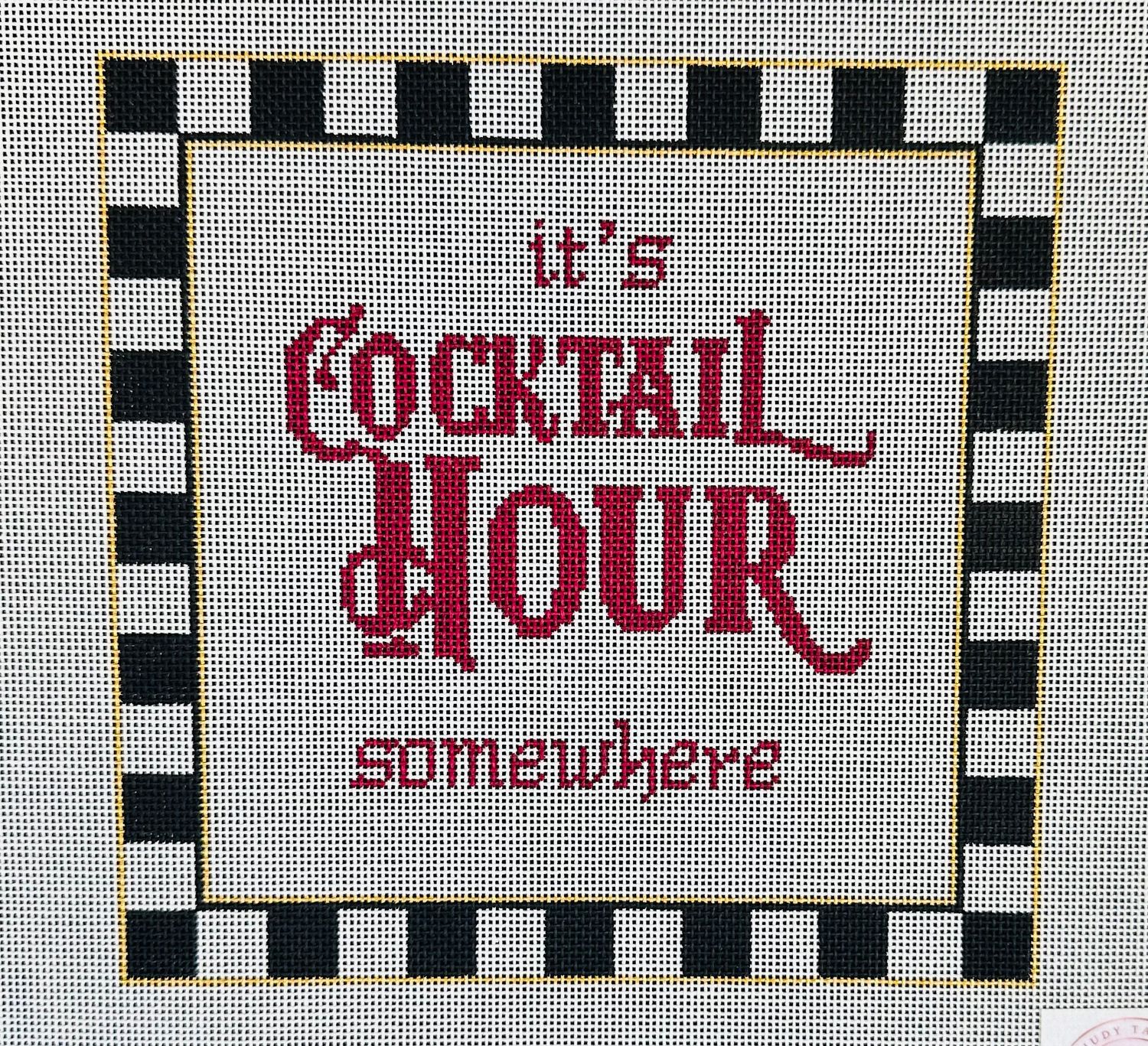 It's Cocktail Hour  (Handpainted by Judy Tasch)