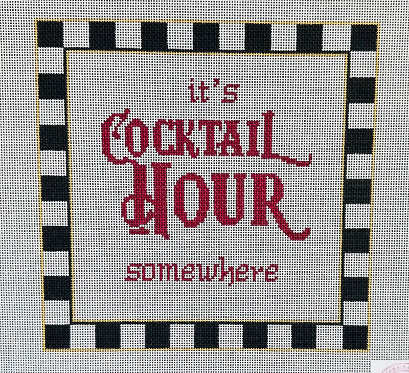 It's Cocktail Hour  (Handpainted by Judy Tasch)