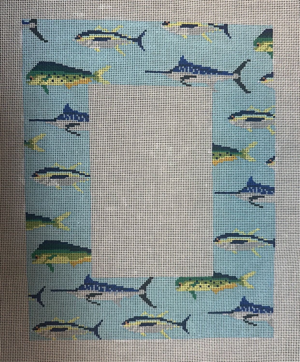 Ocean Fish Frame  (Handpainted by Dogwood)