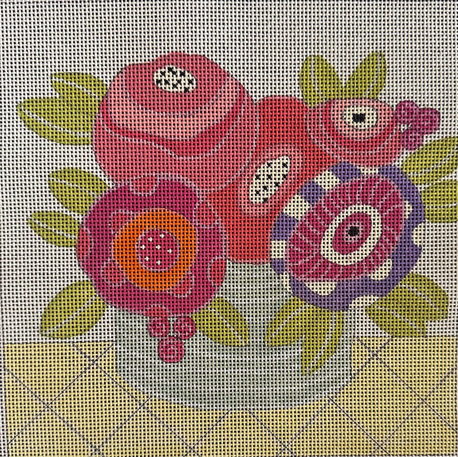 Hat Basket  (Handpainted by Ditto)