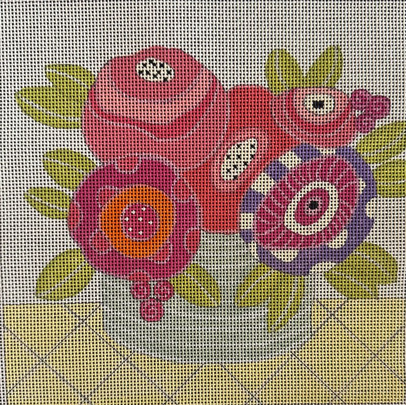 Hat Basket  (Handpainted by Ditto)