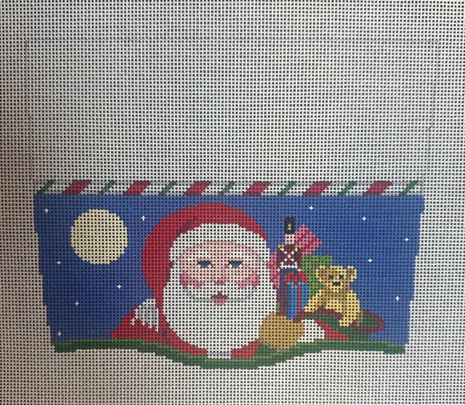 Santa Stocking Cuff  (Handpainted by Susan Roberts)