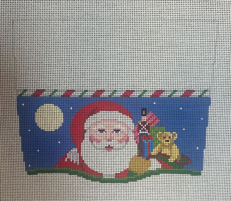 Santa Stocking Cuff  (Handpainted by Susan Roberts)