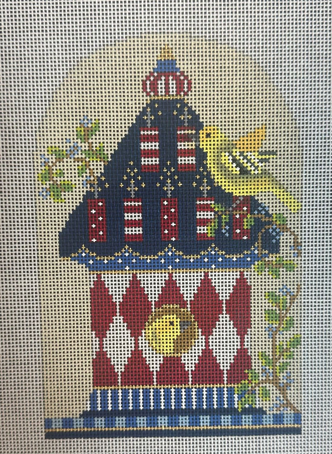 Firecracker Finch House  (Handpainted by Kelly Clark)