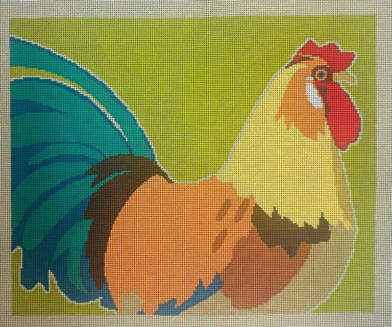 Rooster  (Handpainted by 3 Kittens)