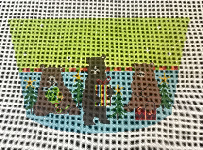 Bears Christmas Cuff  (Handpainted by Pippin)