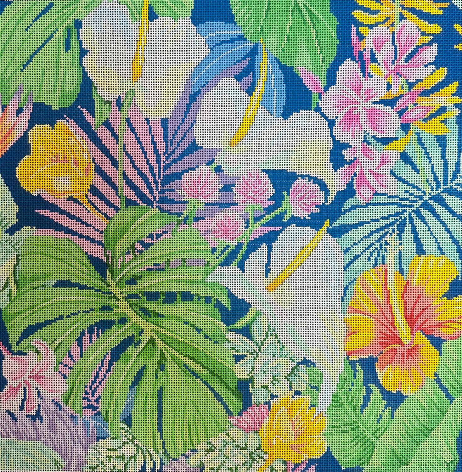 Tropical Flowers  (Handpainted by ASIT)