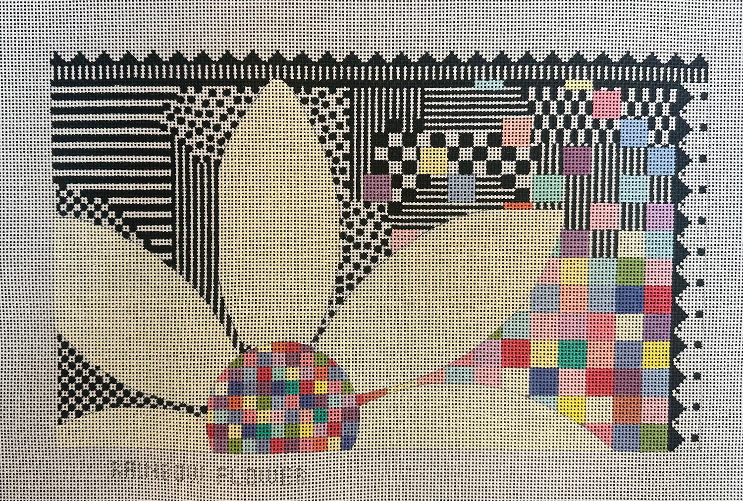 Rainbow Flower  (Handpainted by The Collection)