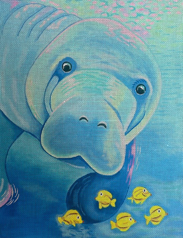 Mellow Fellow  (Handpainted by Purple Palm)