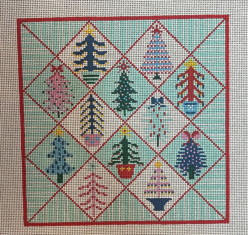 Candy Quilting Pillow  (Handpainted by Gingham)