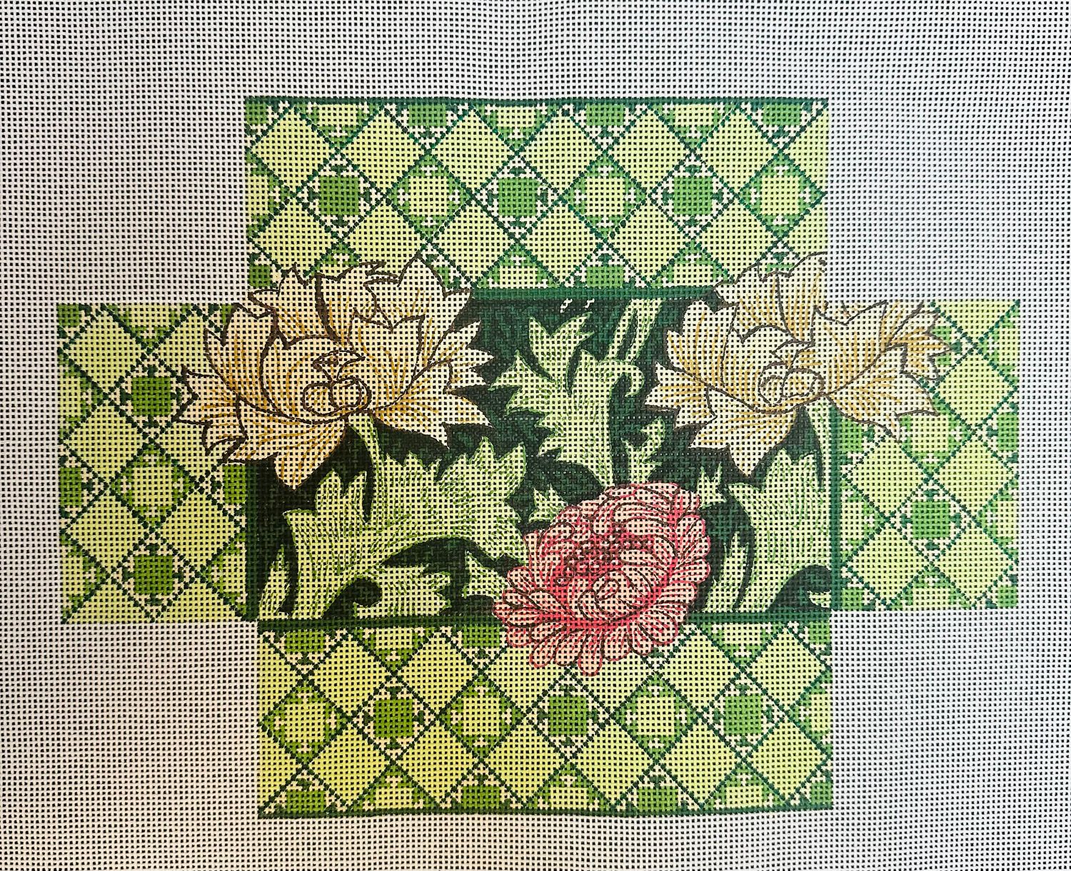 Chrysanthemum Brick Cover  (Handpainted by Chris Lewis)