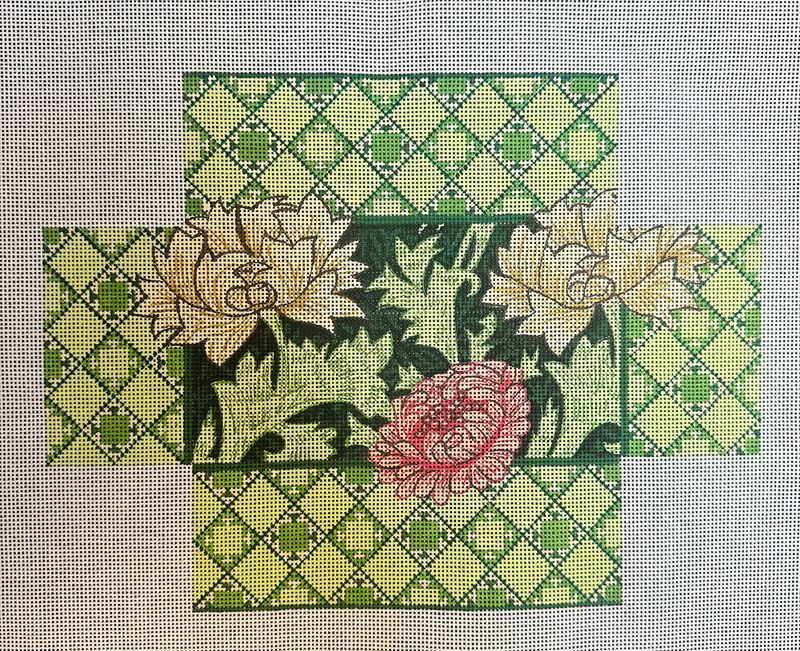 Chrysanthemum Brick Cover  (Handpainted by Chris Lewis)