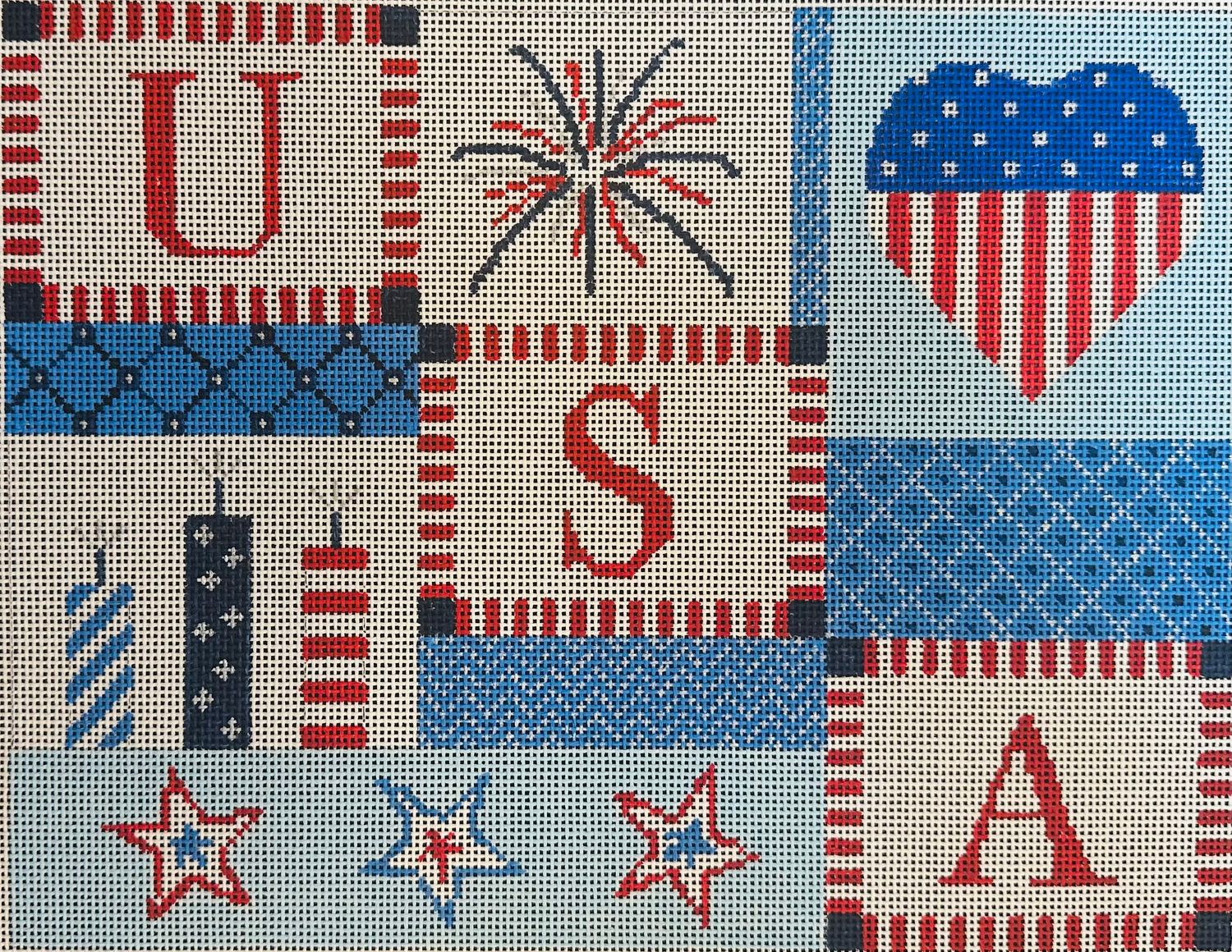 USA Collage  (Handpainted by VNG)