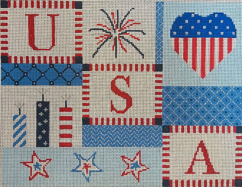 USA Collage  (Handpainted by VNG)