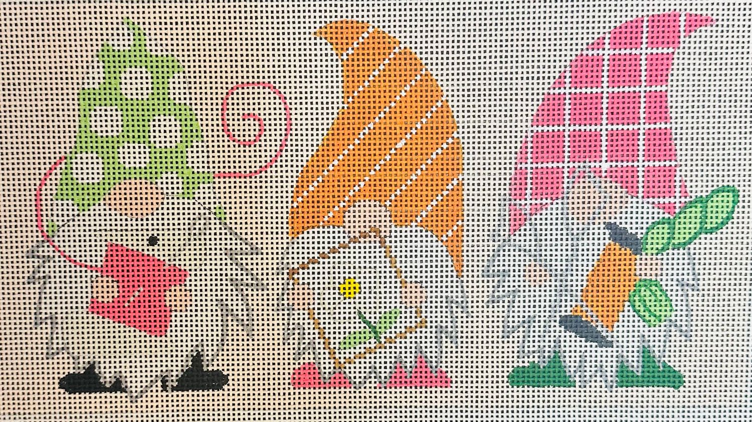Needlepoint Gnomes  (Handpainted by VNG)