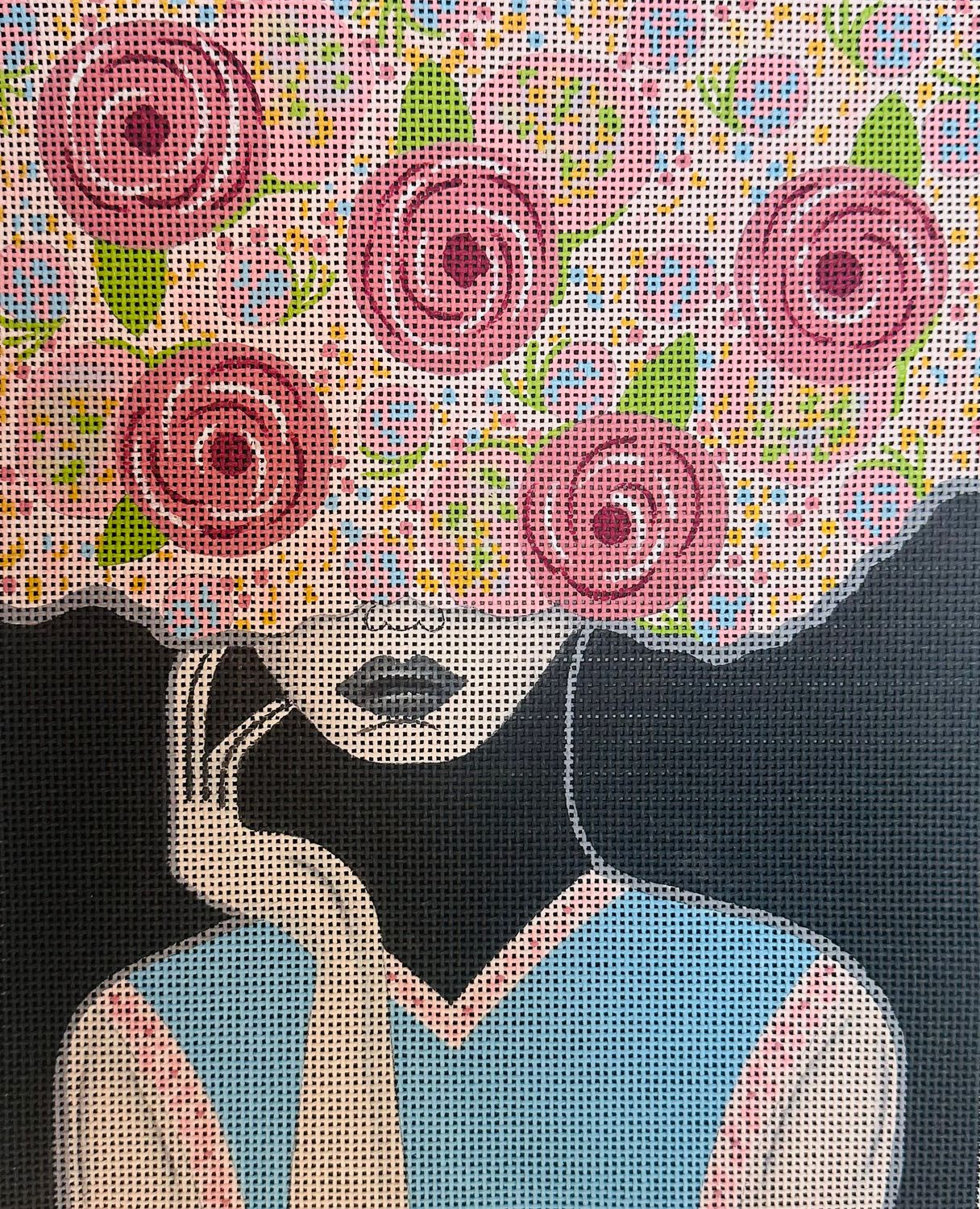 Flowers on My Mind  (Handpainted by Alice Peterson)