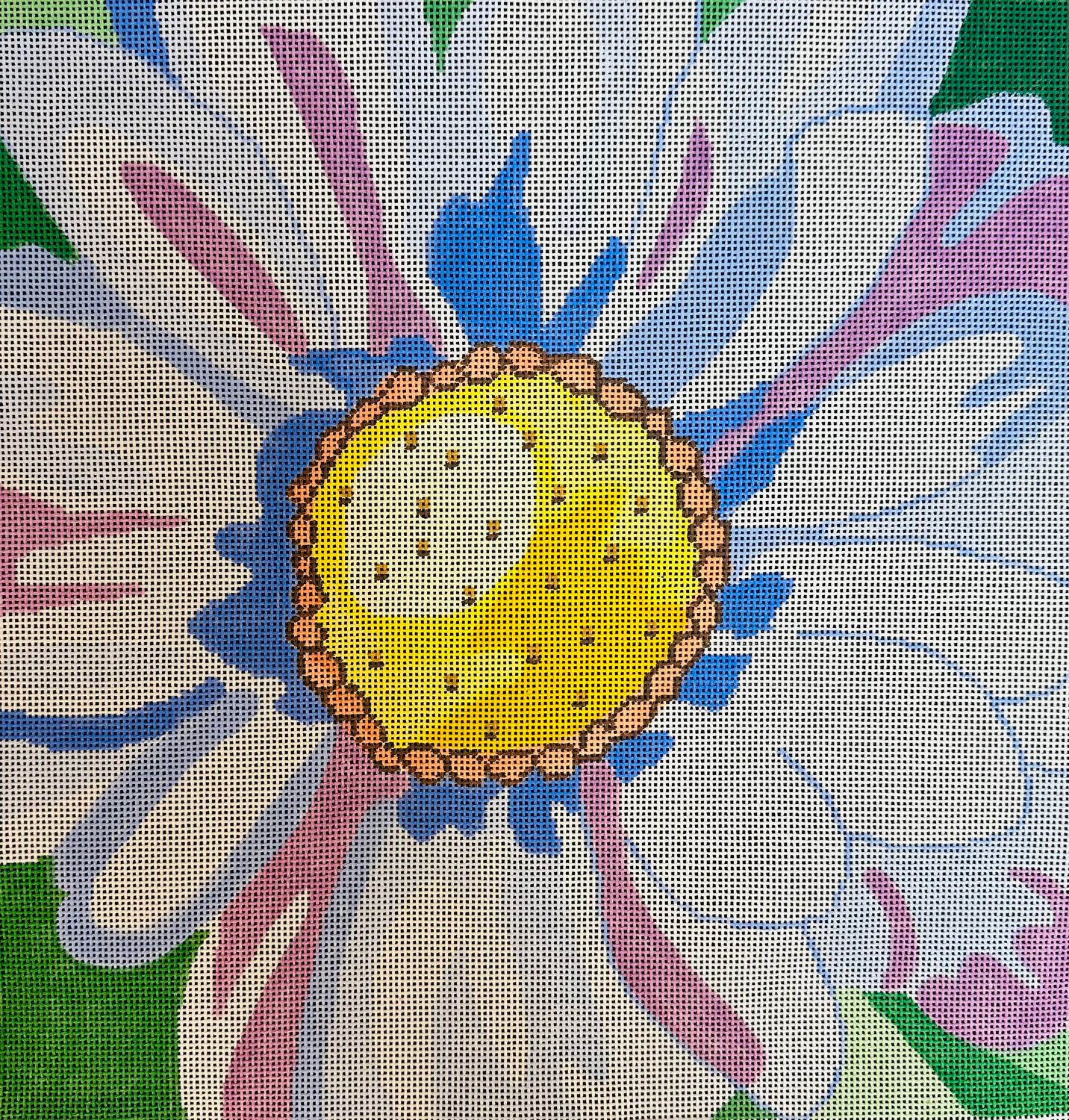 White Daisy (Handpainted by Jean Smith)