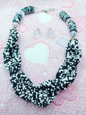 Black &amp; White ( Krobo Beads)