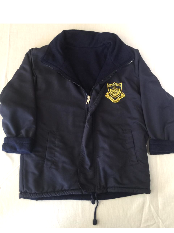 Campera impermeable con polar reversible