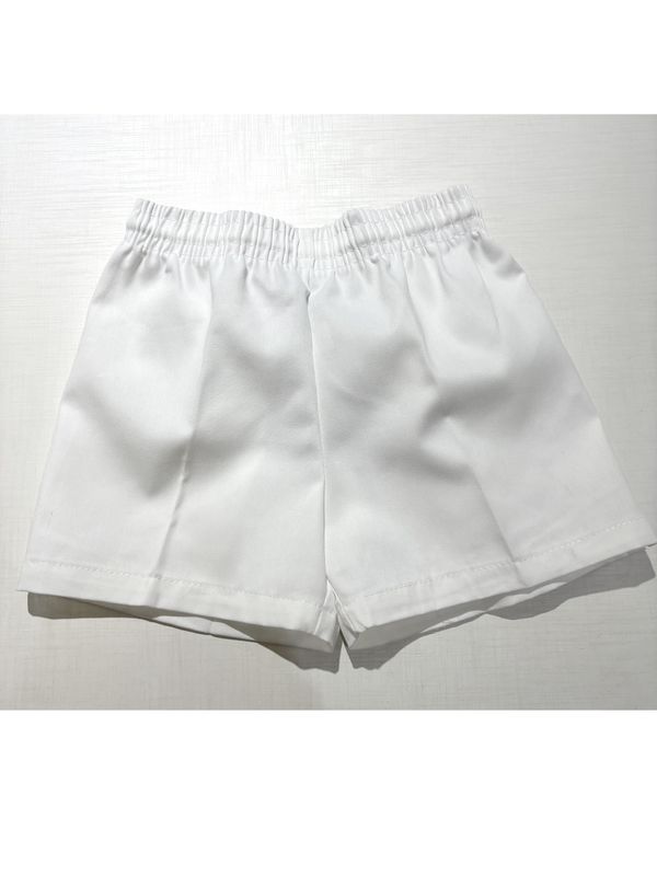 Short deportivo blanco liso