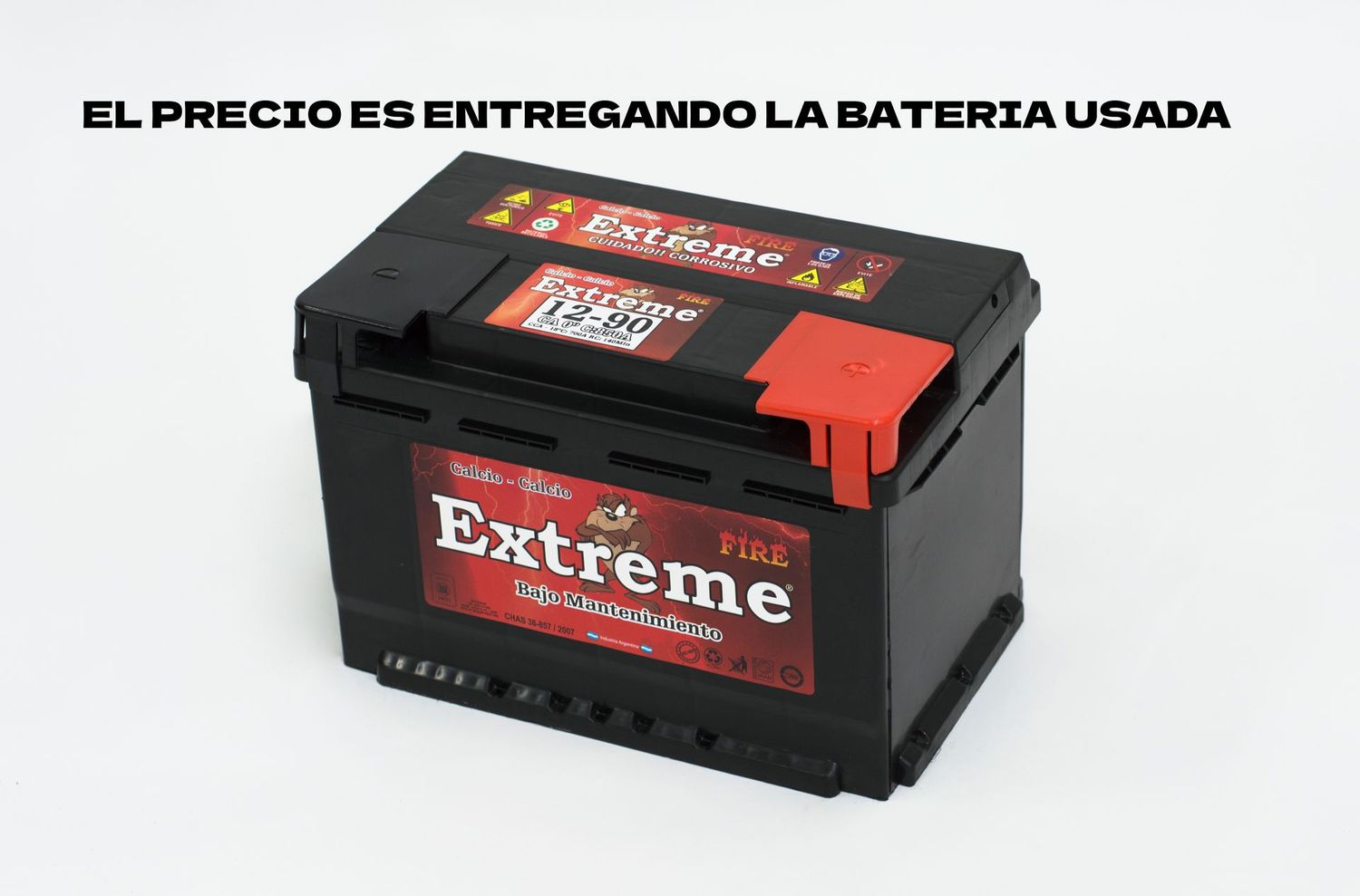 BATERIA EXTREME 12x90 BAJA