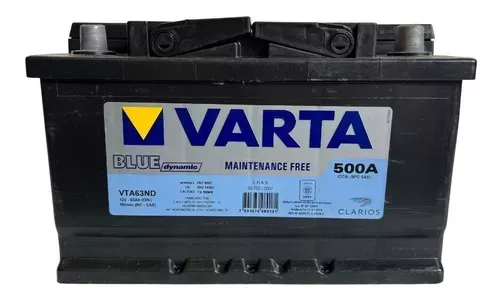 BATERIA VARTA VTA63ND