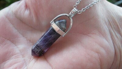 Amethyst Crystal Necklace #AM89 (RETAIL)