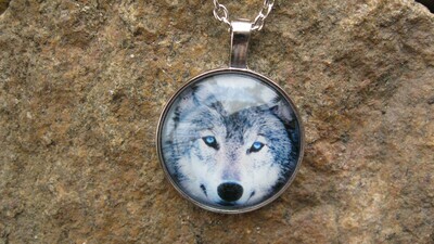 Wolf Face Necklace #HZ25