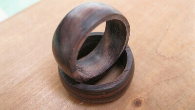 Wood ring, recycled Sa wood, 1 Doz.  #WR