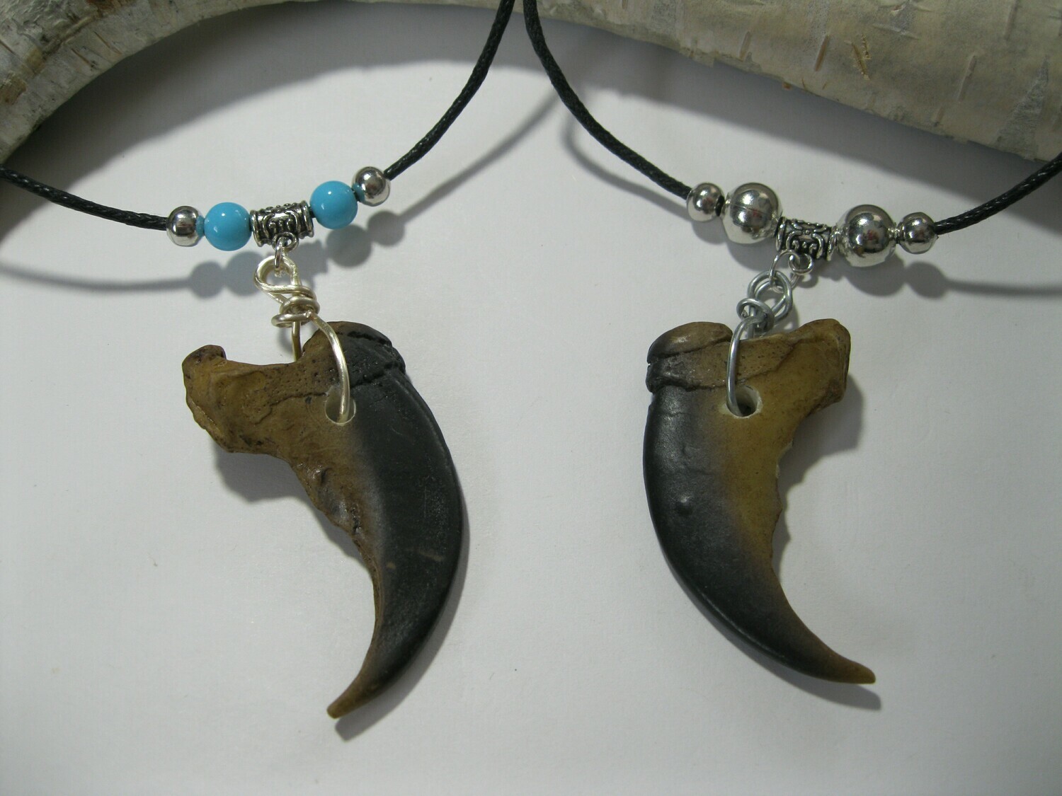 Bear Claw necklace, resin, 1 pc. #RBC