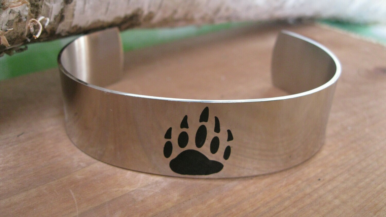Bear Stainless Steel Cuff Bracelet #SSN03