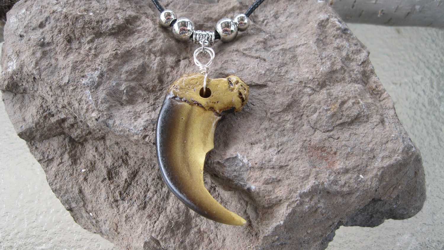 Resin Bear Claw Necklace #RBC