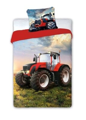 Dětské bavlněné povlečení Traktor červený Dětské bavlněné povlečení Traktor červený