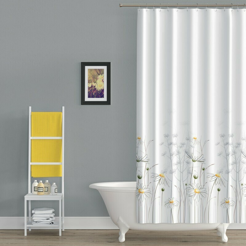 Koupelnový závěs 180x200cm - Kopretiny 8441 Koupelnový závěs 180x200cm - Kopretiny 8441