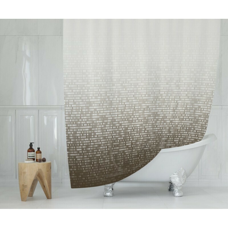 Koupelnový závěs 180x200cm - Modern hnědá 3636 Koupelnový závěs 180x200cm - Modern hnědá 3636
