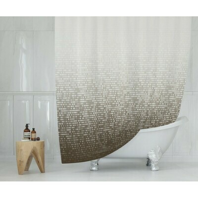 Koupelnový závěs 180x200cm - Modern hnědá 3636 Koupelnový závěs 180x200cm - Modern hnědá 3636