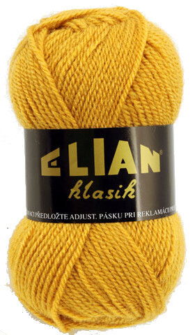 Pletací příze Elian Klasik 5095 - žlutá