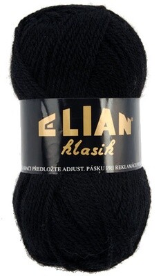 Pletací příze Elian Klasik 217 - černá Pletací příze Elian Klasik 217 - černá