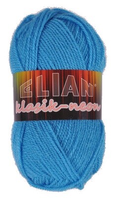 Pletací příze Elian Klasik Neon 6905 - modrá