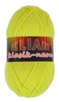 Pletací příze Elian Klasik Neon 10910 - žlutá Pletací příze Elian Klasik Neon 10910 - žlutá
