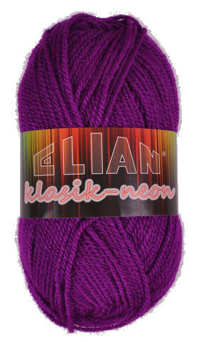 Pletací příze Elian Klasik Neon 10911 - fialová