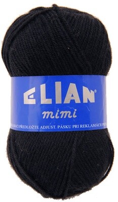 Pletací příze Elian Mimi 217 - černá Pletací příze Elian Mimi 217 - černá