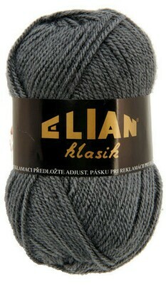 Pletací příze Elian Klasik 131 - šedá Pletací příze Elian Klasik 131 - šedá