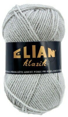 Pletací příze Elian Klasik 130 - šedá Pletací příze Elian Klasik 130 - šedá