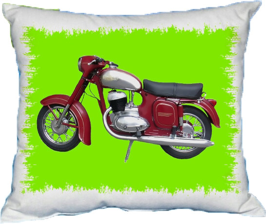 Polštářek Starý motocykl Jawa Polštářek Starý motocykl Jawa