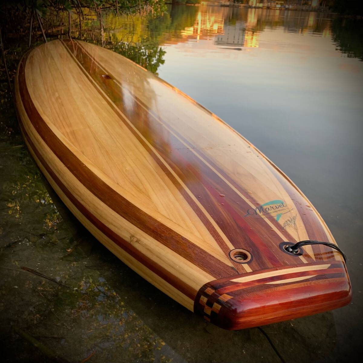 Hollow wood Paddle Board, 11'3" x 32" x 4"