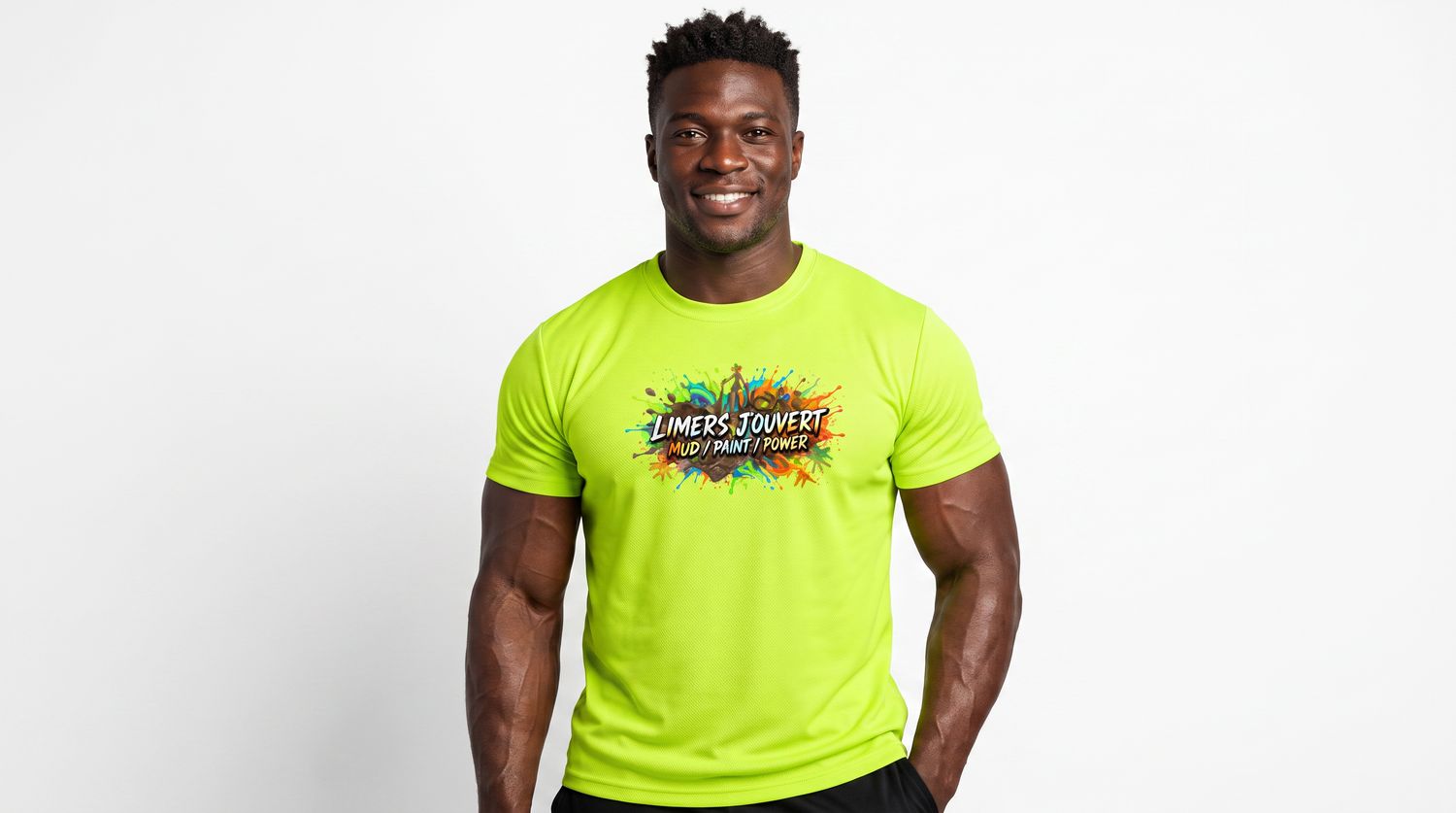 Men Tshirt-Neon Green- Limers Jouvert-Miami 2026-All Inclusive