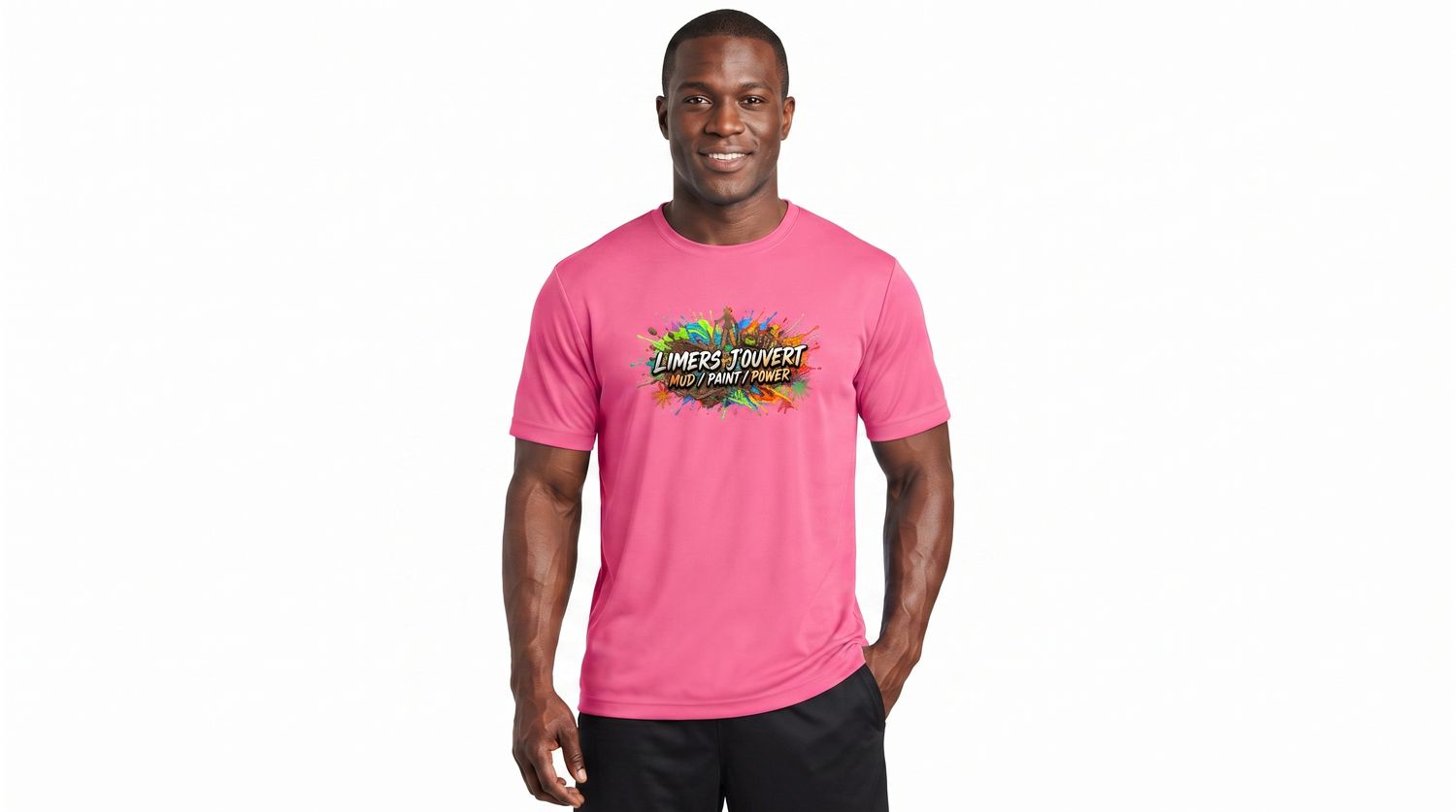 Men Tshirt-Neon Pink- Limers Jouvert-Miami 2026-All Inclusive