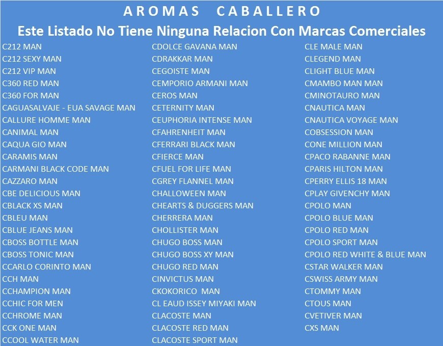 Perfume CABALLERO Contratipo 30 ml